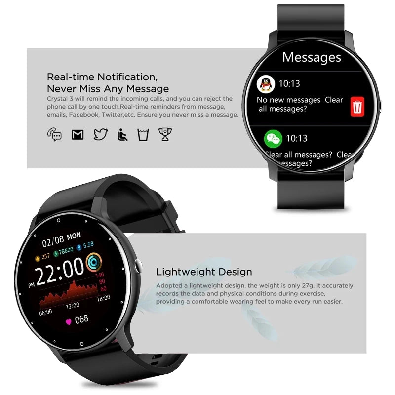 Reloj Inteligente LIGE BW0223 – Smartwatch Deportivo para Hombre y Mujer 2025