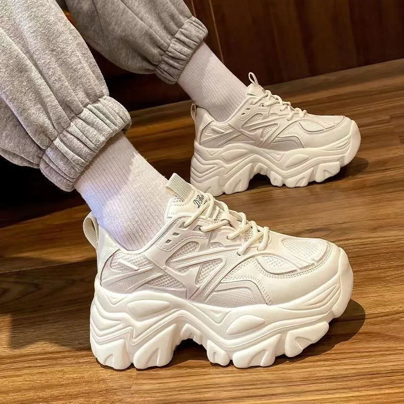 Zapatos deportivos de plataforma a la moda para mujer