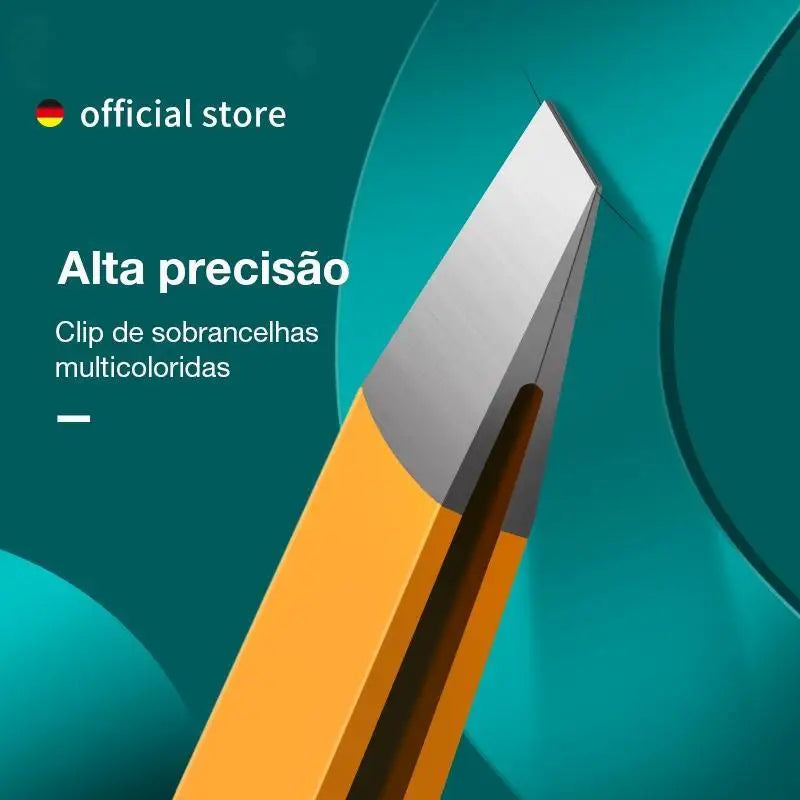 Pinzas para Cejas de Acero Inoxidable de Alta Precisión