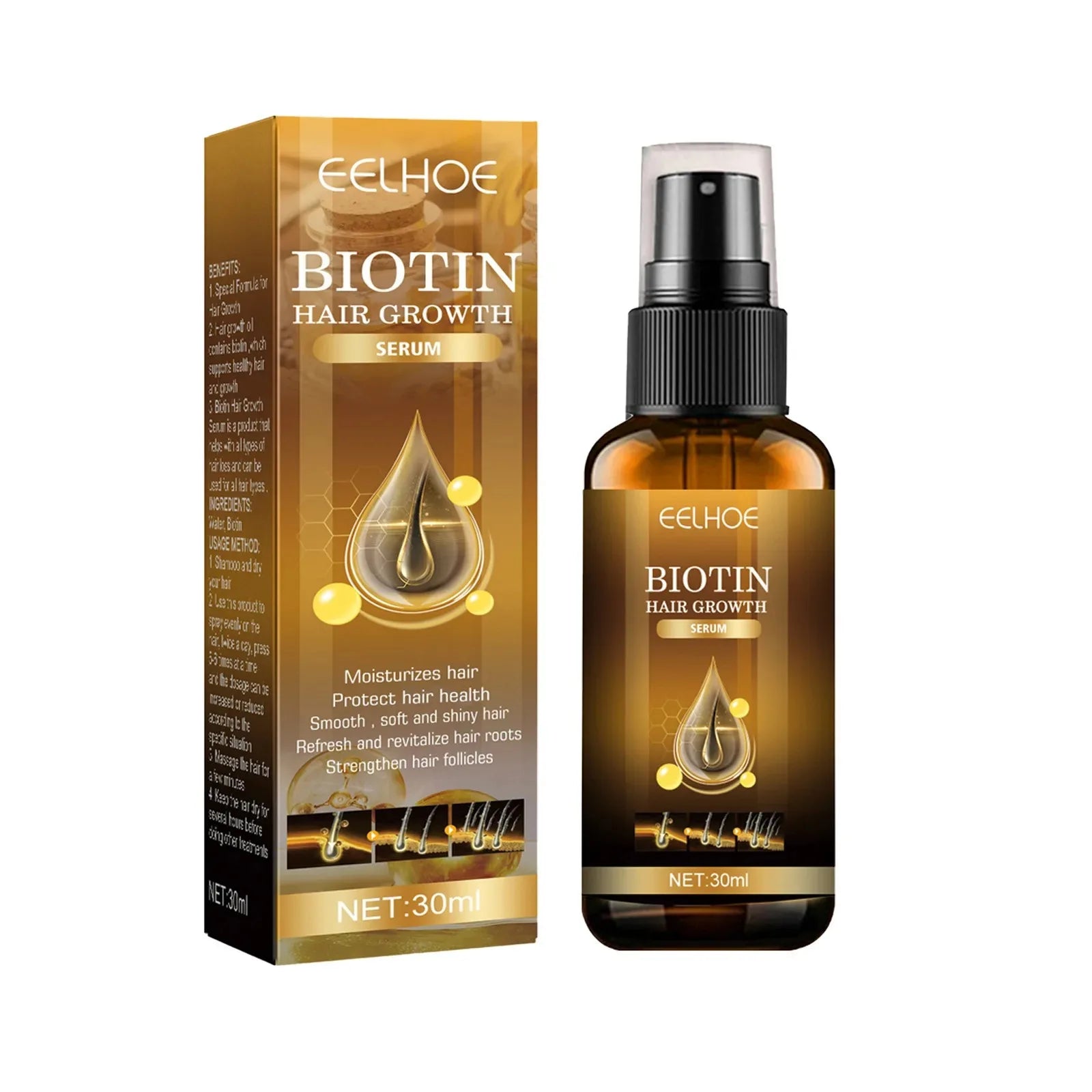 Spray de Biotina para Crecimiento Capilar – Anticaída y Nutritivo