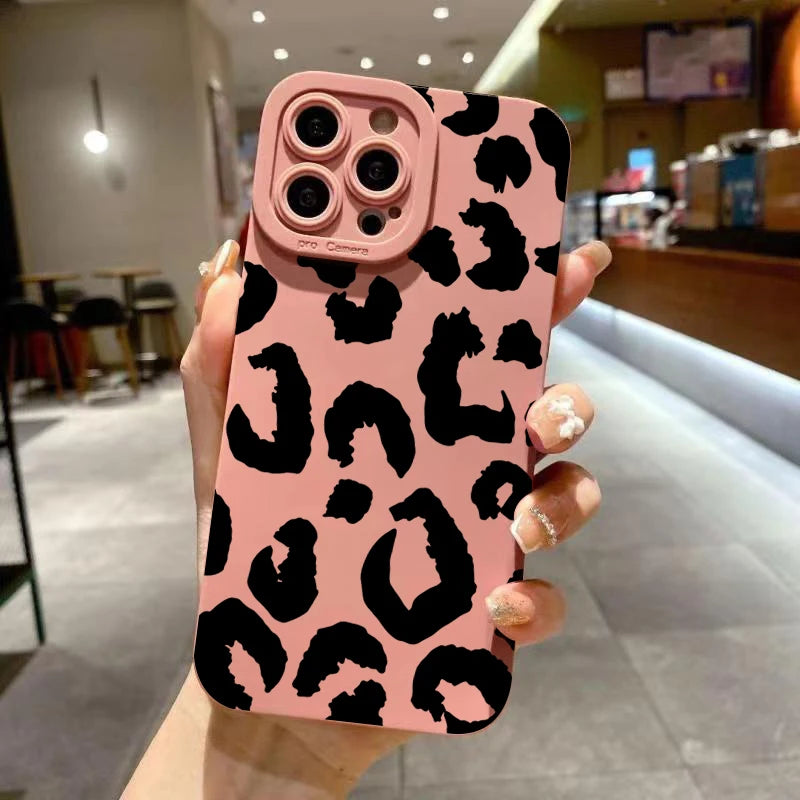 Funda Protectora para Lente de Cámara con Diseño de Leopardo para iPhone