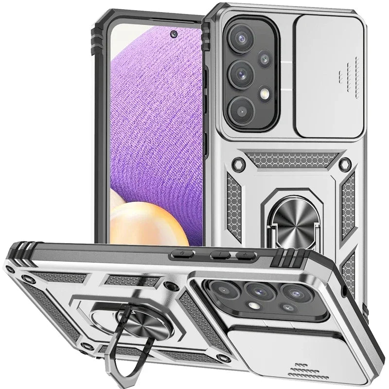 Funda con Anillo para Samsung Galaxy - Protección Total con Soporte Magnético