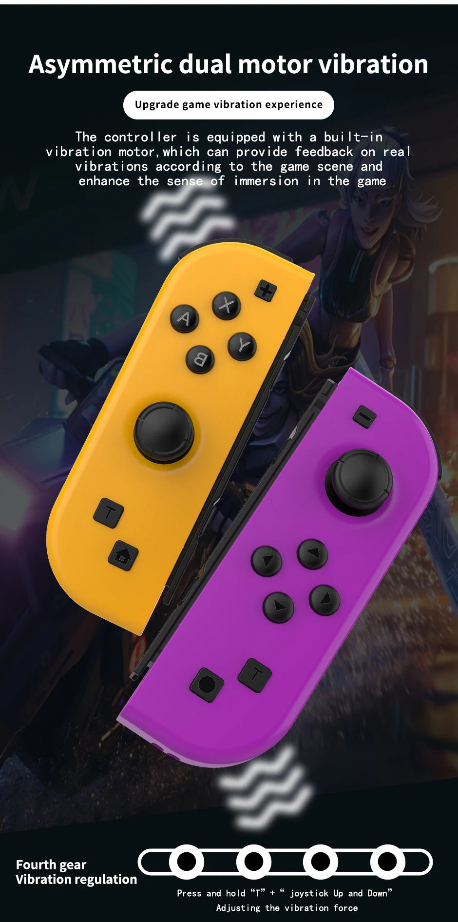 Gamepad KEKEGAME para Nintendo Switch – Control Inalámbrico Bluetooth