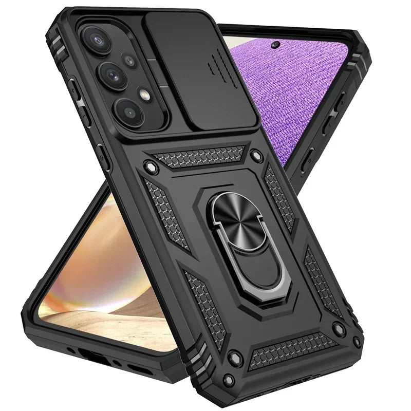 Funda con Anillo para Samsung Galaxy - Protección Total con Soporte Magnético