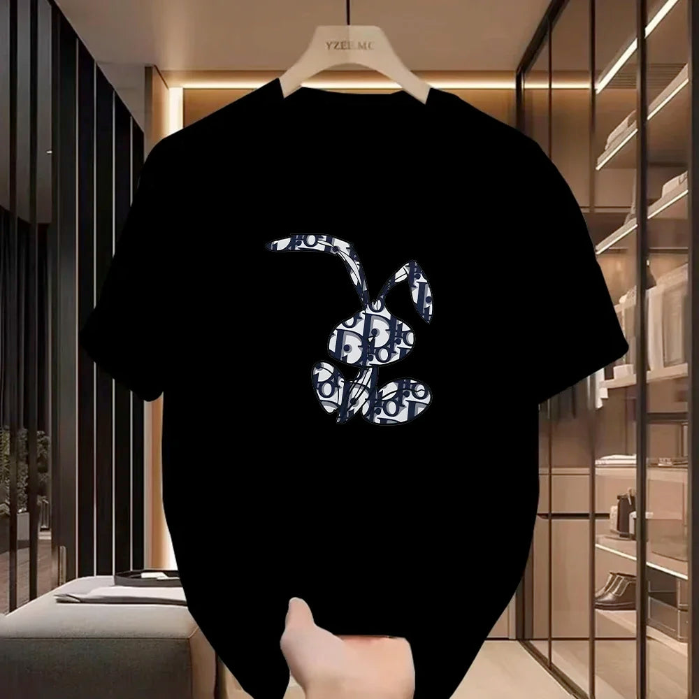 Camiseta Casual de Mujer – Estampado de Letras, Ligera y Cómoda 👚✨