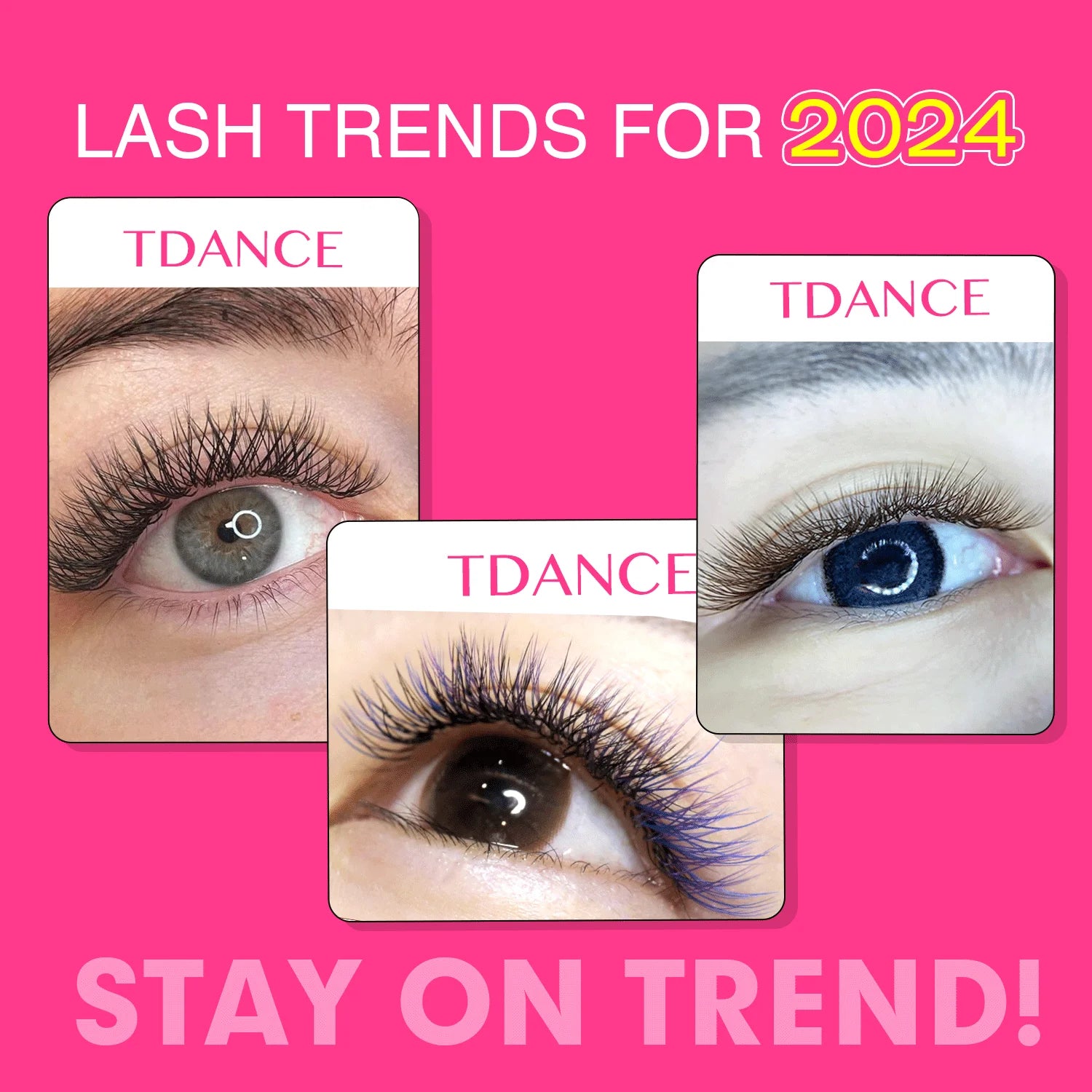 Pestañas Postizas 3D TDANCE – Pelo de Mink, Estilo Natural Largo