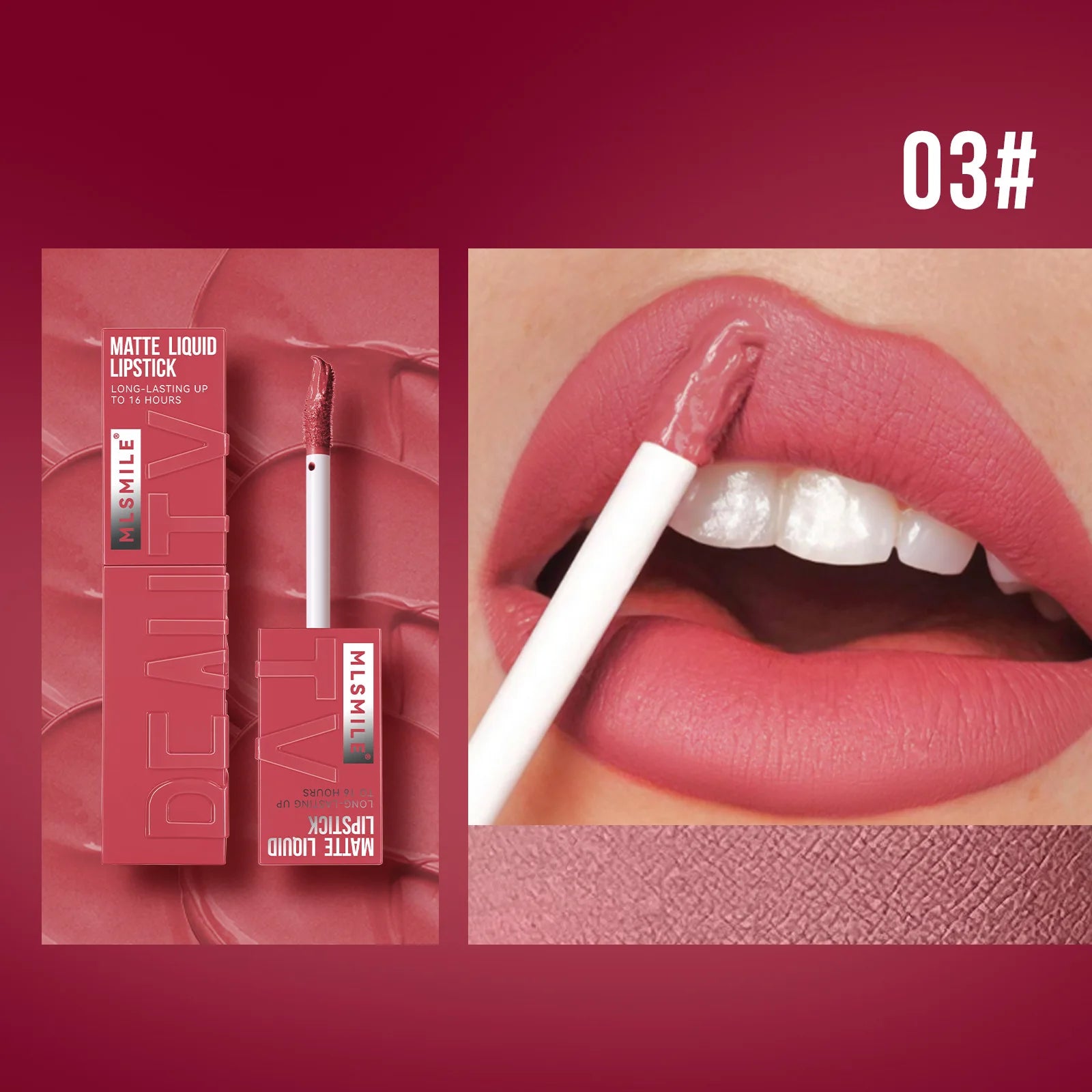 MLSMILE – Brillo labial de 6 colores