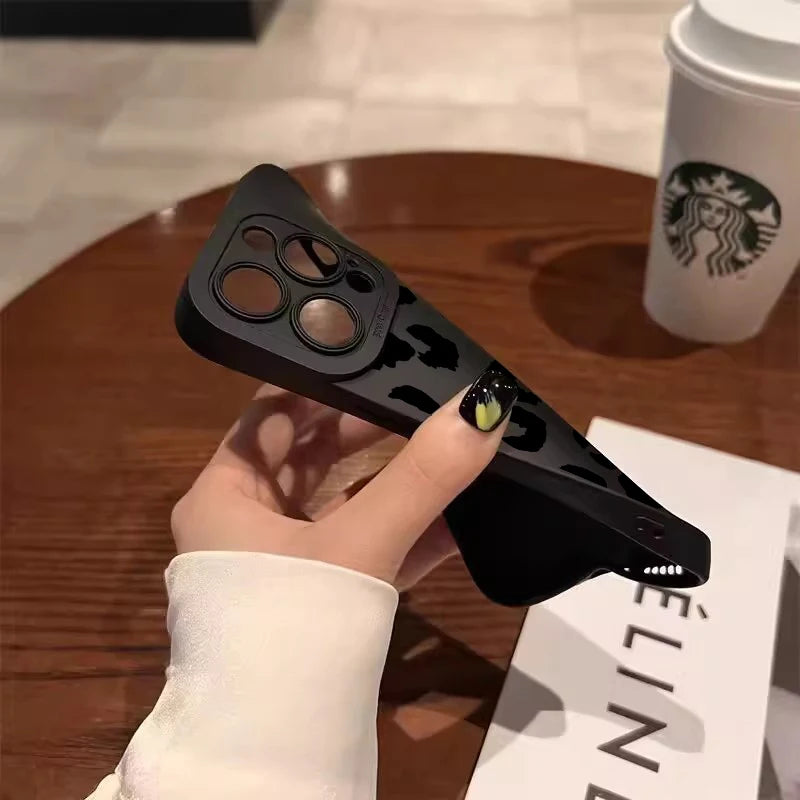 Funda Protectora para Lente de Cámara con Diseño de Leopardo para iPhone