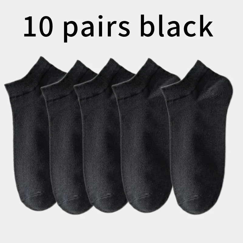 Par de Calcetines Tobilleros de Algodón para Hombre – Pack de 5 Pares