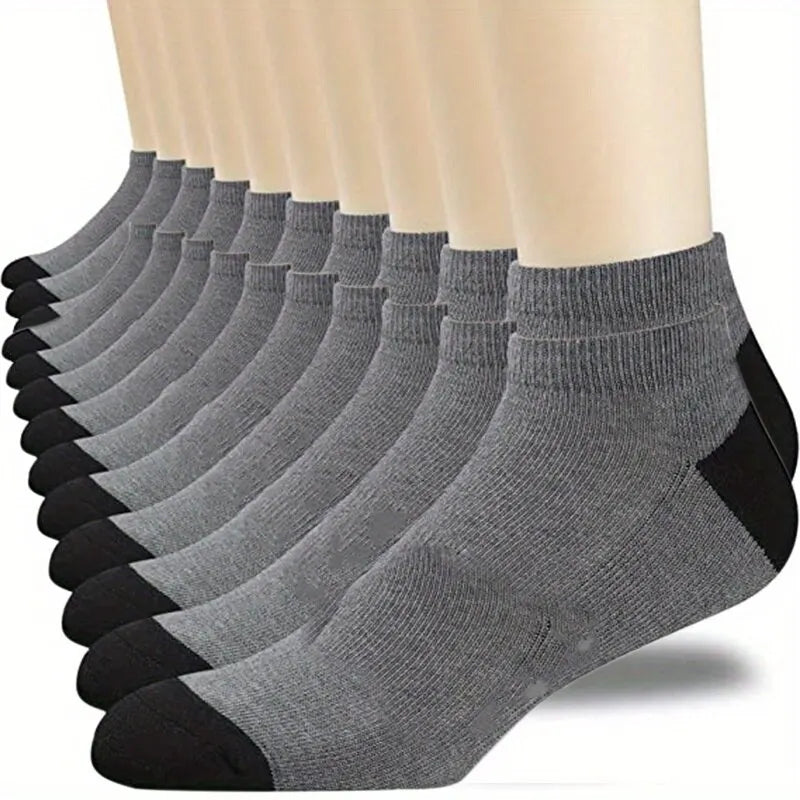 Par de Calcetines Tobilleros de Algodón para Hombre – Pack de 5 Pares