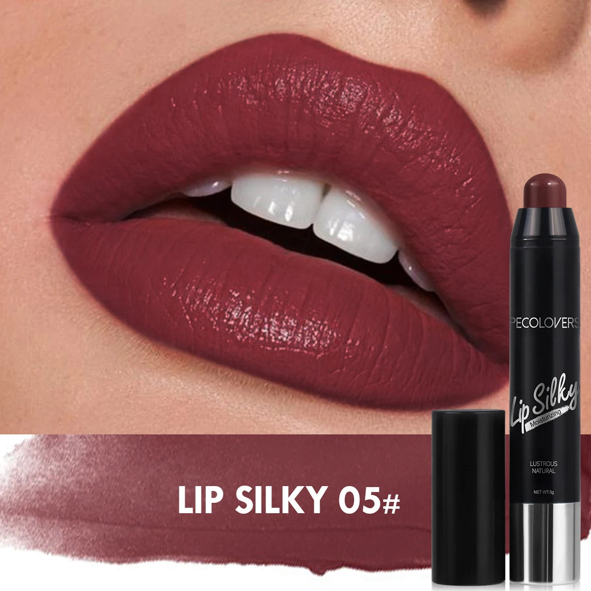 Lápiz Labial Mate Resistente al Agua – Long-lasting Matte Lipstick