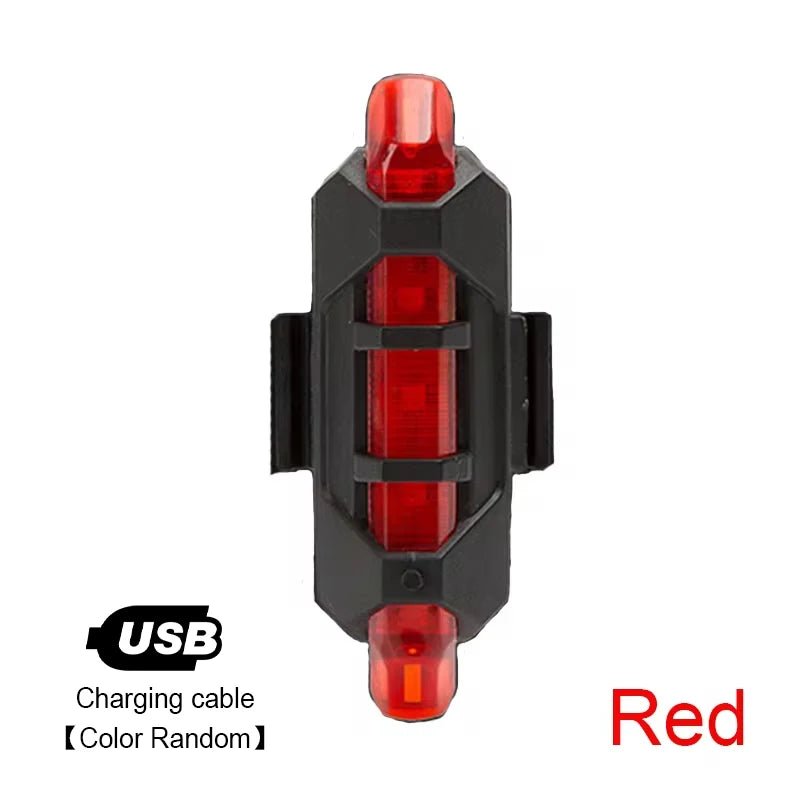 Juego de Luces Delanteras y Traseras USB Recargables para Bicicleta