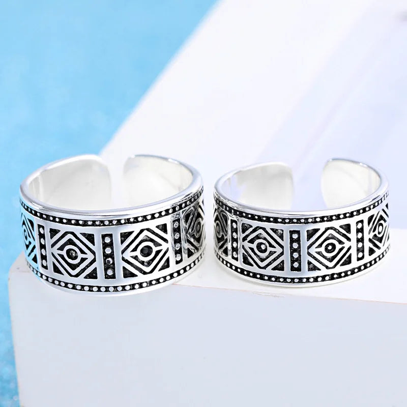 Anillos de Pareja con Diamantes y Moissanita en Plata de Ley 925