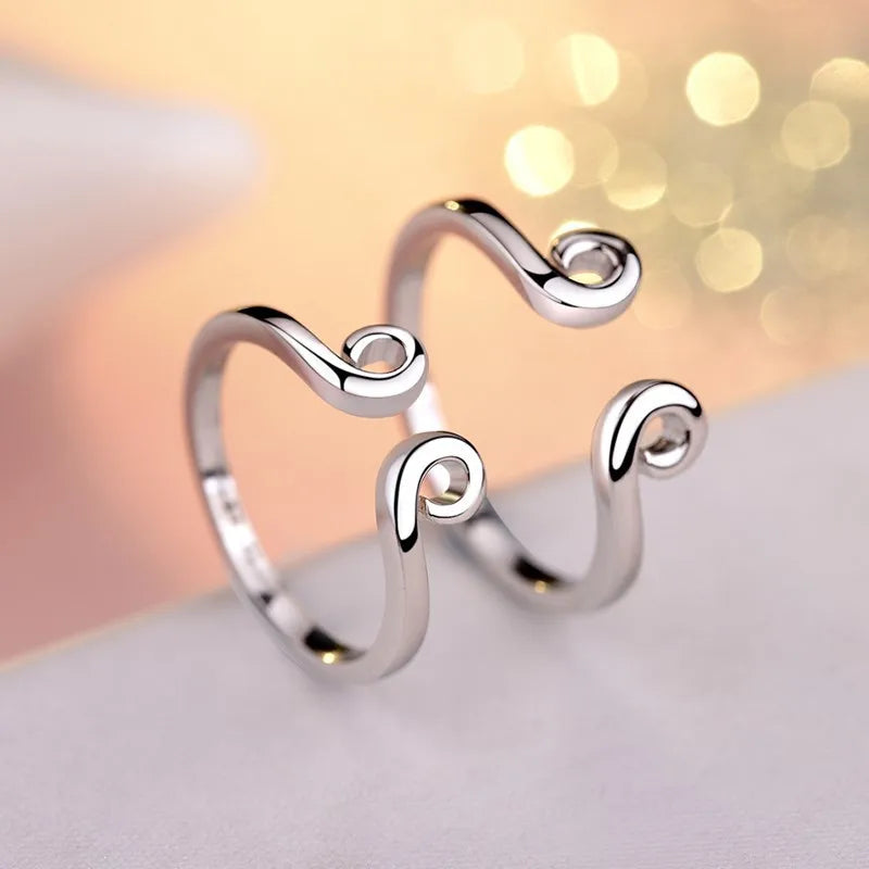 Anillos de Pareja con Diamantes y Moissanita en Plata de Ley 925