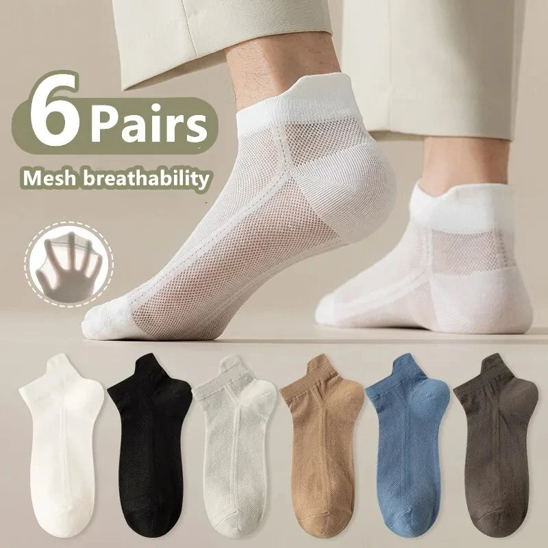 Par de Calcetines Tobilleros de Algodón para Hombre – Pack de 5 Pares