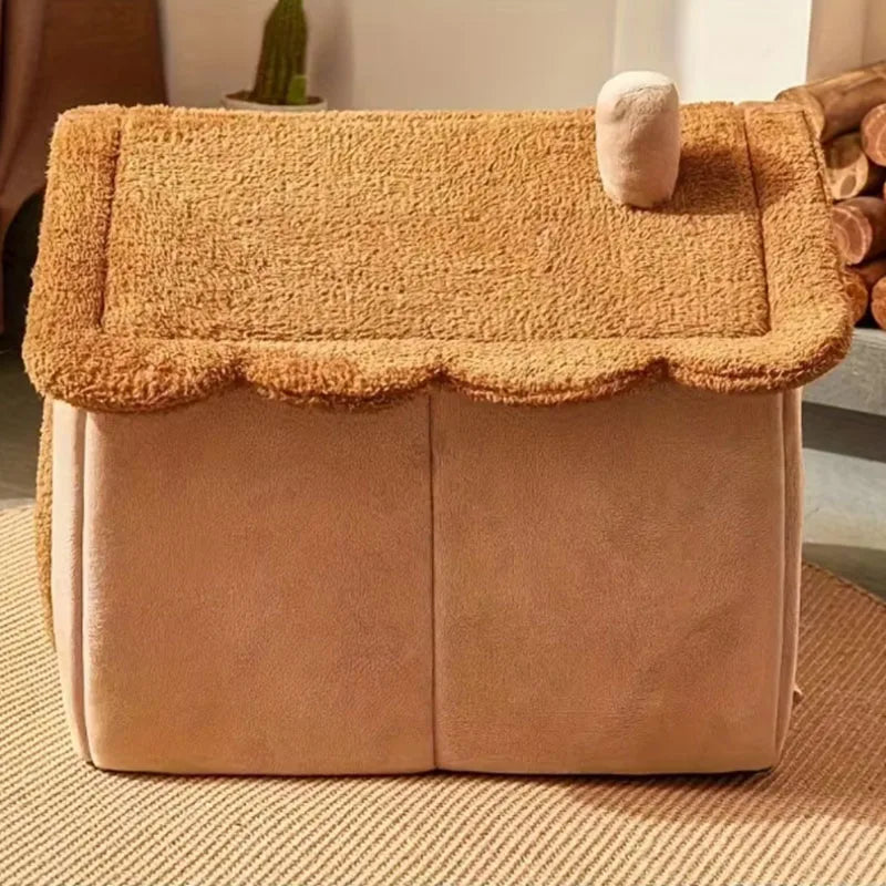 Cama Plegable para Mascotas – Perros Pequeños y Gatos, Lavable y Desmontable