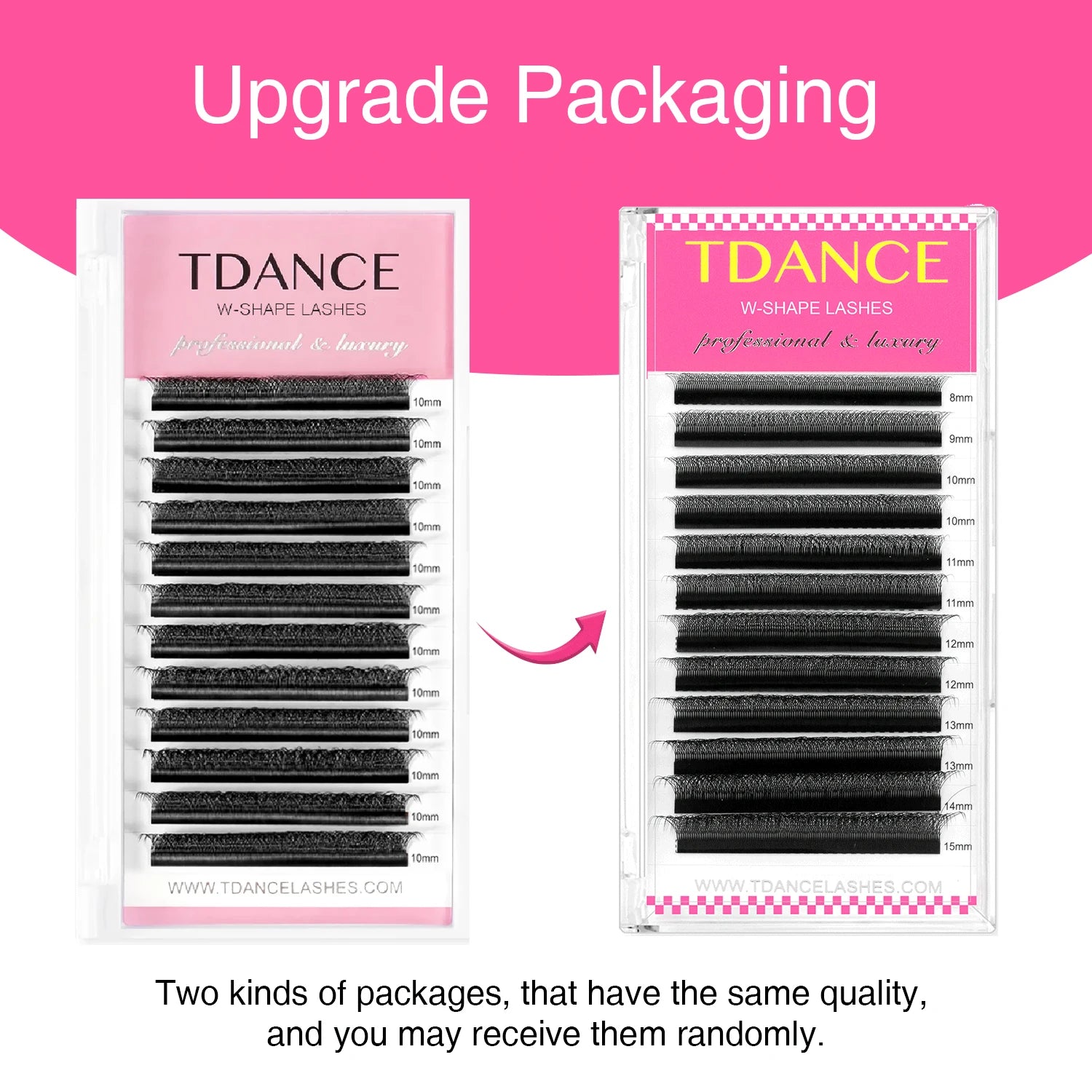 Pestañas Postizas 3D TDANCE – Pelo de Mink, Estilo Natural Largo