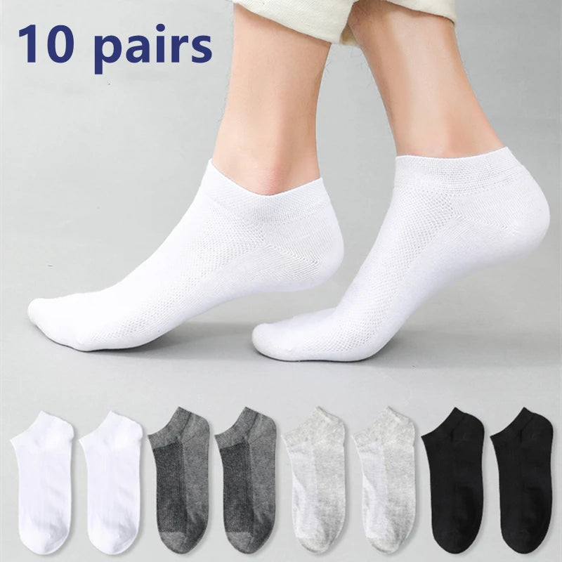 Par de Calcetines Tobilleros de Algodón para Hombre – Pack de 5 Pares