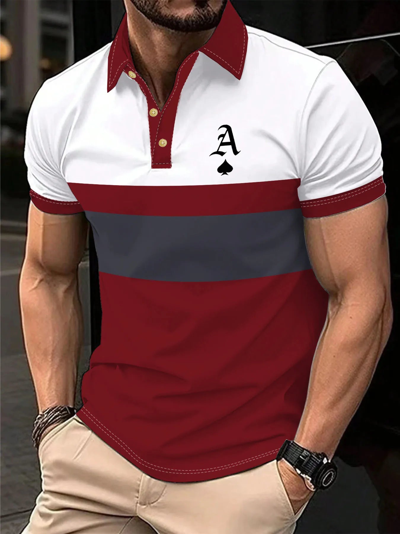 Polo Casual de Hombre – Degradado, Ligera y de Secado Rápido 👕✨