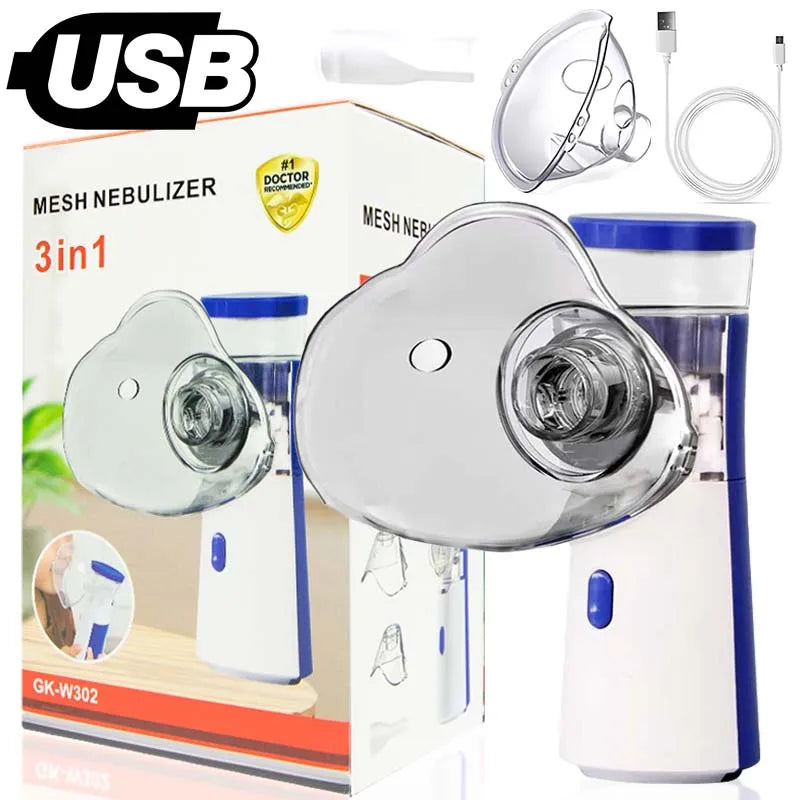Nebulizador Médico Silencioso de Malla Portátil