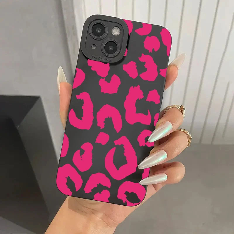 Funda Protectora para Lente de Cámara con Diseño de Leopardo para iPhone