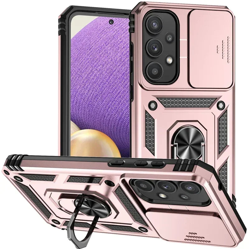 Funda con Anillo para Samsung Galaxy - Protección Total con Soporte Magnético