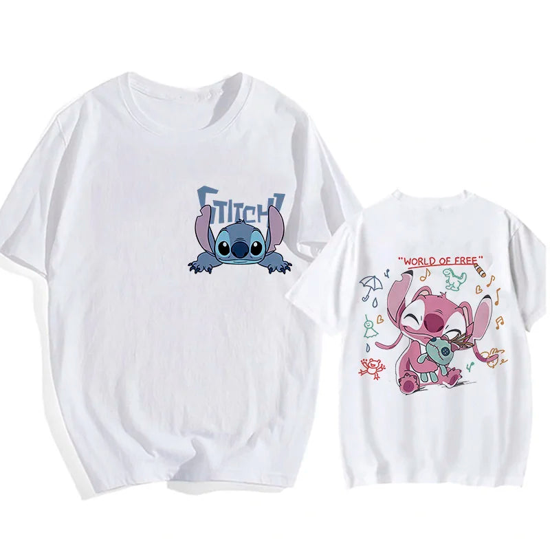 Camiseta Casual MINISO – Estampado de Dibujos Animados, Cómoda y Ligera 👚✨