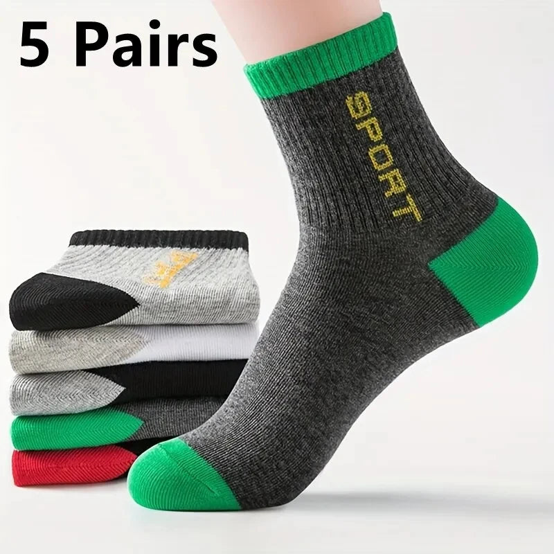 Par de Calcetines Tobilleros de Algodón para Hombre – Pack de 5 Pares