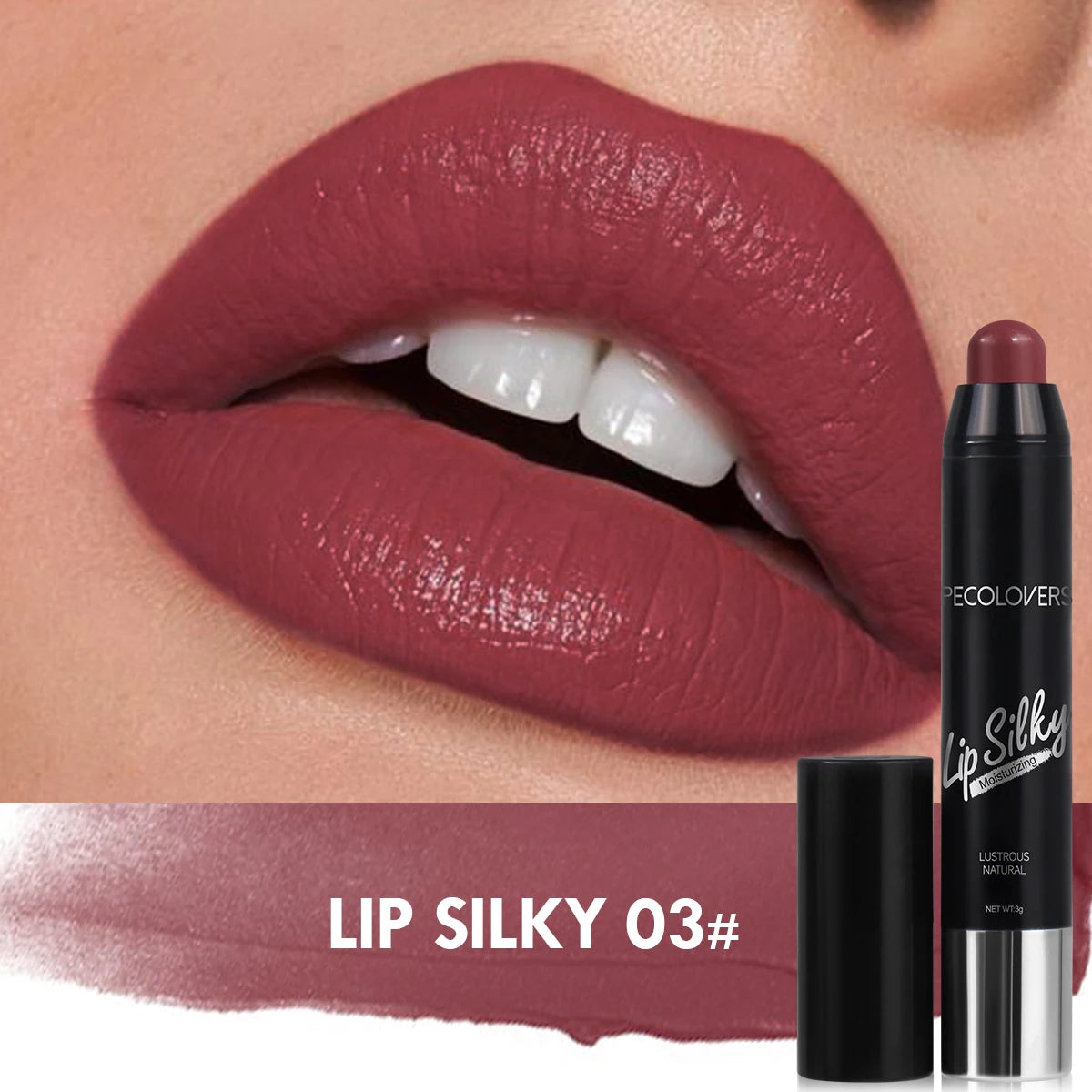 Lápiz Labial Mate Resistente al Agua – Long-lasting Matte Lipstick