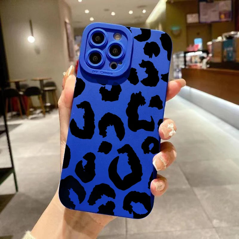 Funda Protectora para Lente de Cámara con Diseño de Leopardo para iPhone