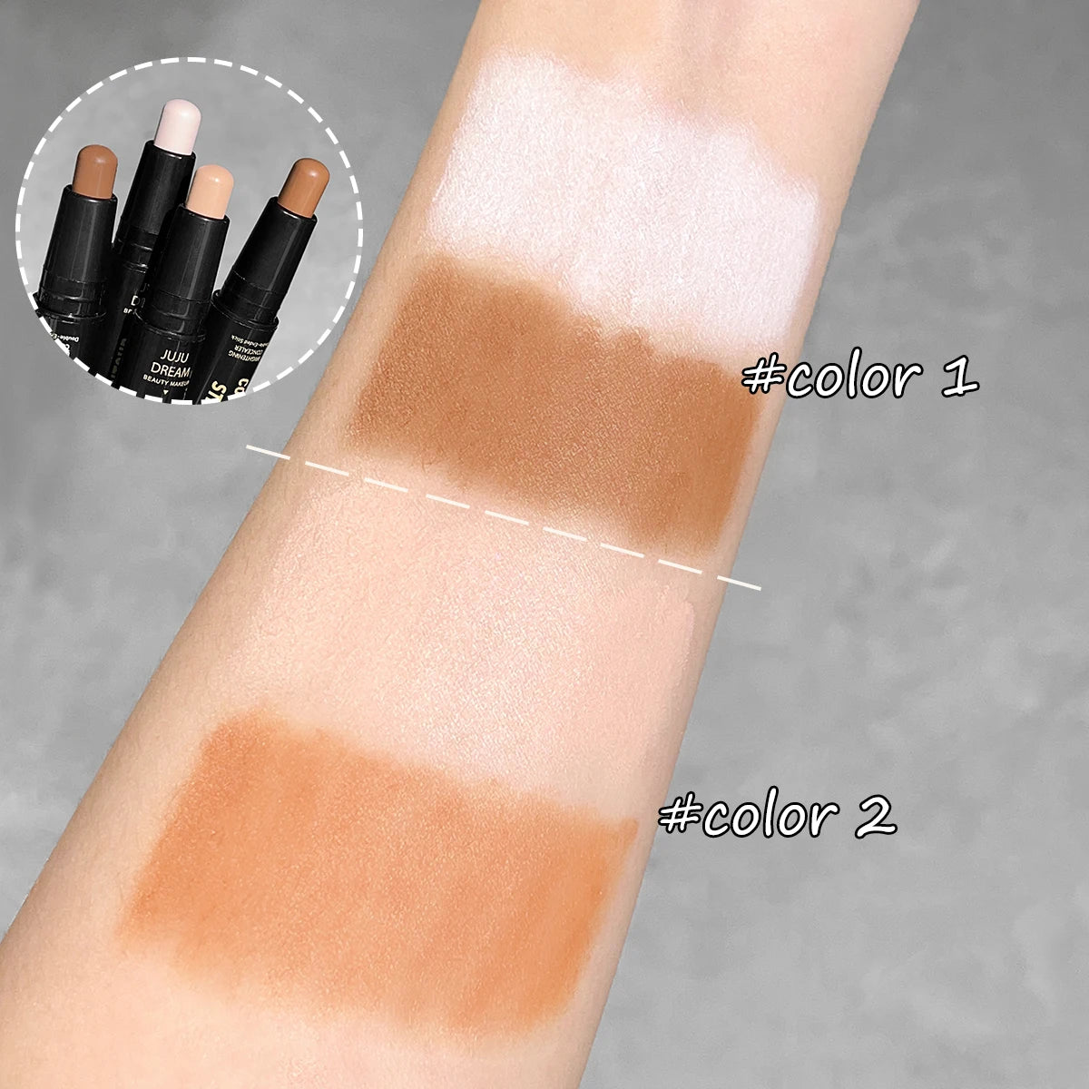 Stick de Contorno JUJU Dream – Bronzer y Highlighter de Larga Duración