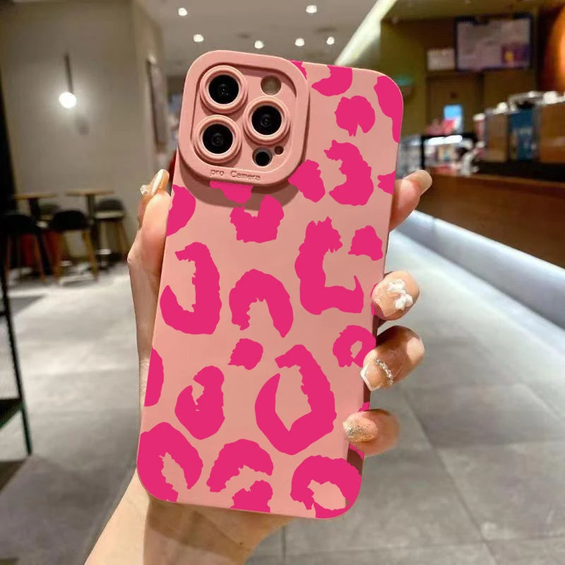 Funda Protectora para Lente de Cámara con Diseño de Leopardo para iPhone