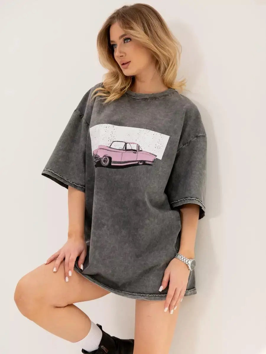 Camiseta Vintage de Mujer – Estilo Casual y Cómoda para Verano 👚☀️