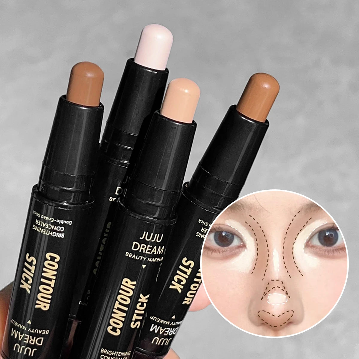 Stick de Contorno JUJU Dream – Bronzer y Highlighter de Larga Duración