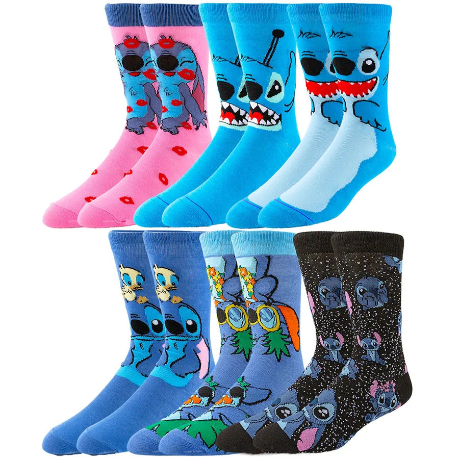 Set de 5/6 Pares de Calcetines Miniso Disney Lilo & Stitch