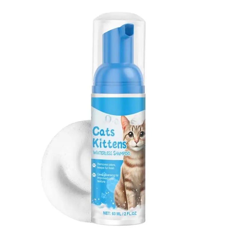 Champú Seco para Gatos – Limpieza Fácil sin Agua (60 ml) 🐱✨