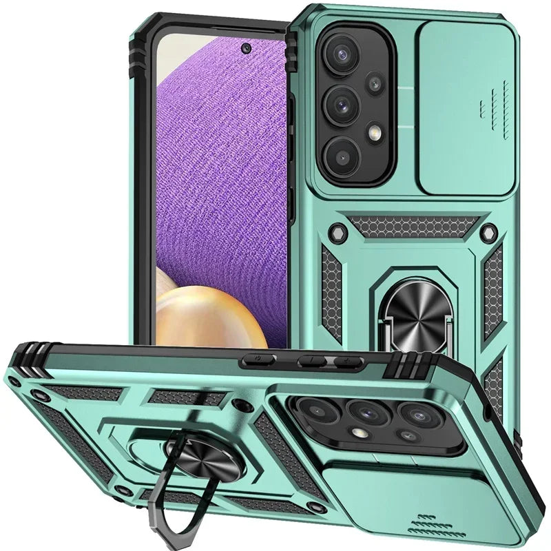 Funda con Anillo para Samsung Galaxy - Protección Total con Soporte Magnético