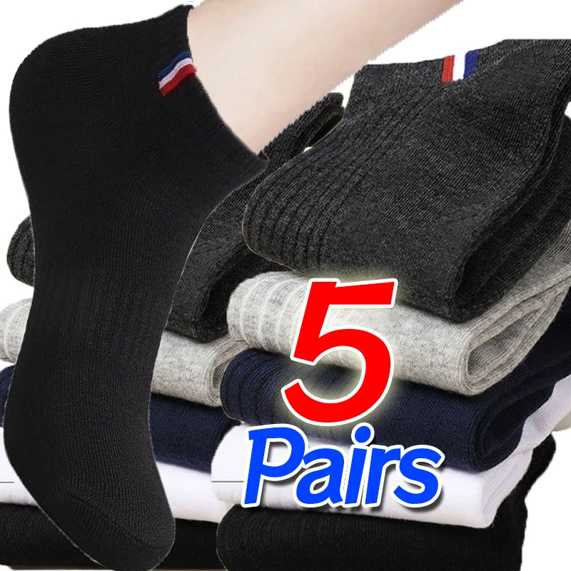 Medias Casuales NoEnName_Null – Tobillo Bajo (Pack 5) 🧦