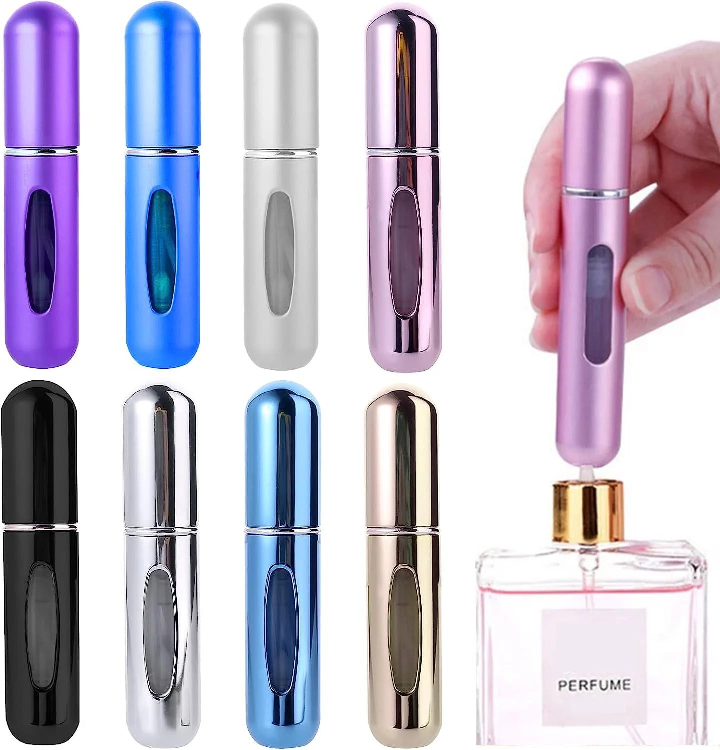 Mini Atomizador de Perfume Refillable 5ml Portátil – Viaje y Bolsillo