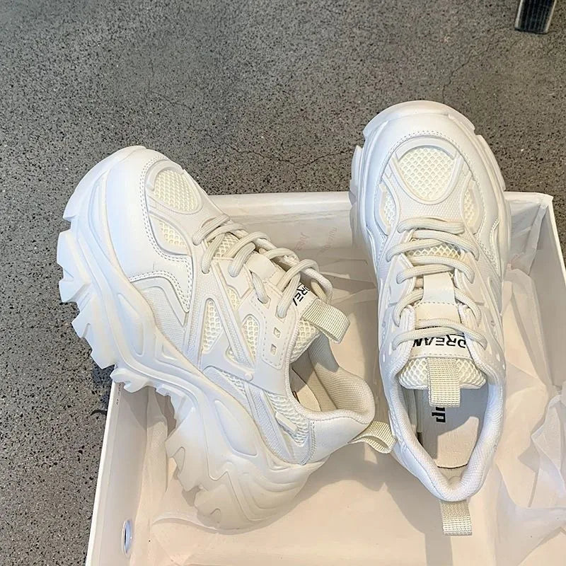 Zapatos deportivos de plataforma a la moda para mujer