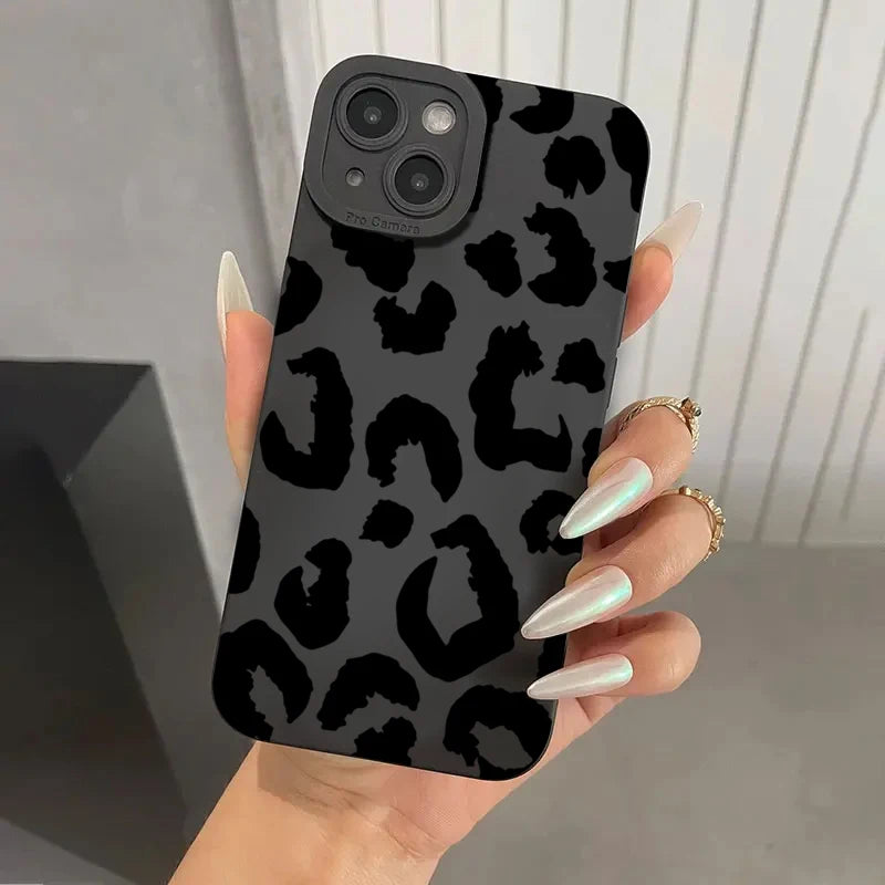 Funda Protectora para Lente de Cámara con Diseño de Leopardo para iPhone