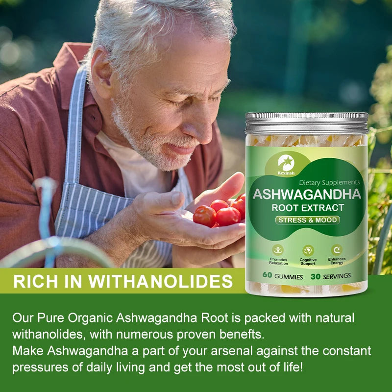 Gummies de Ashwagandha Kexinsh con KSM66 y Vitamina D