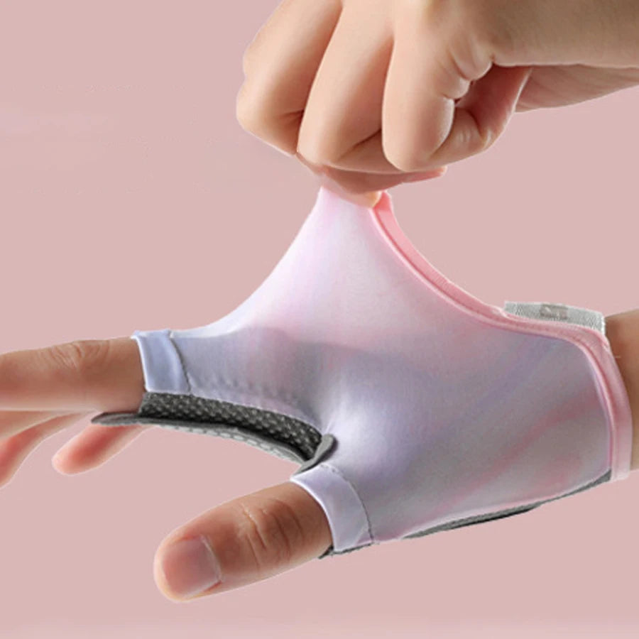 Guantes de Mujer – Medio Dedo, Transpirables y Antideslizantes