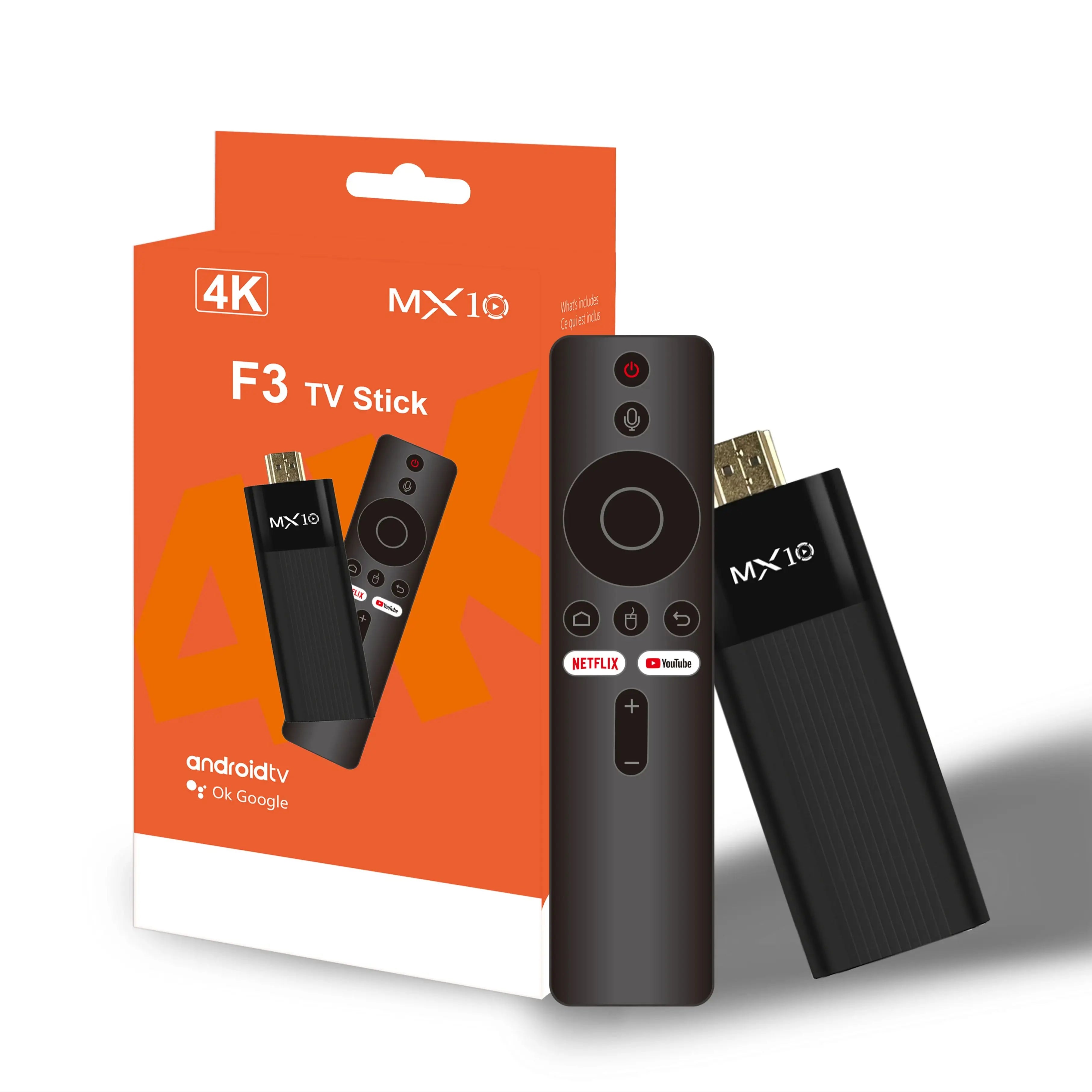 MX10 TV Stick Android 1080P – Streaming Full HD con Control Remoto
