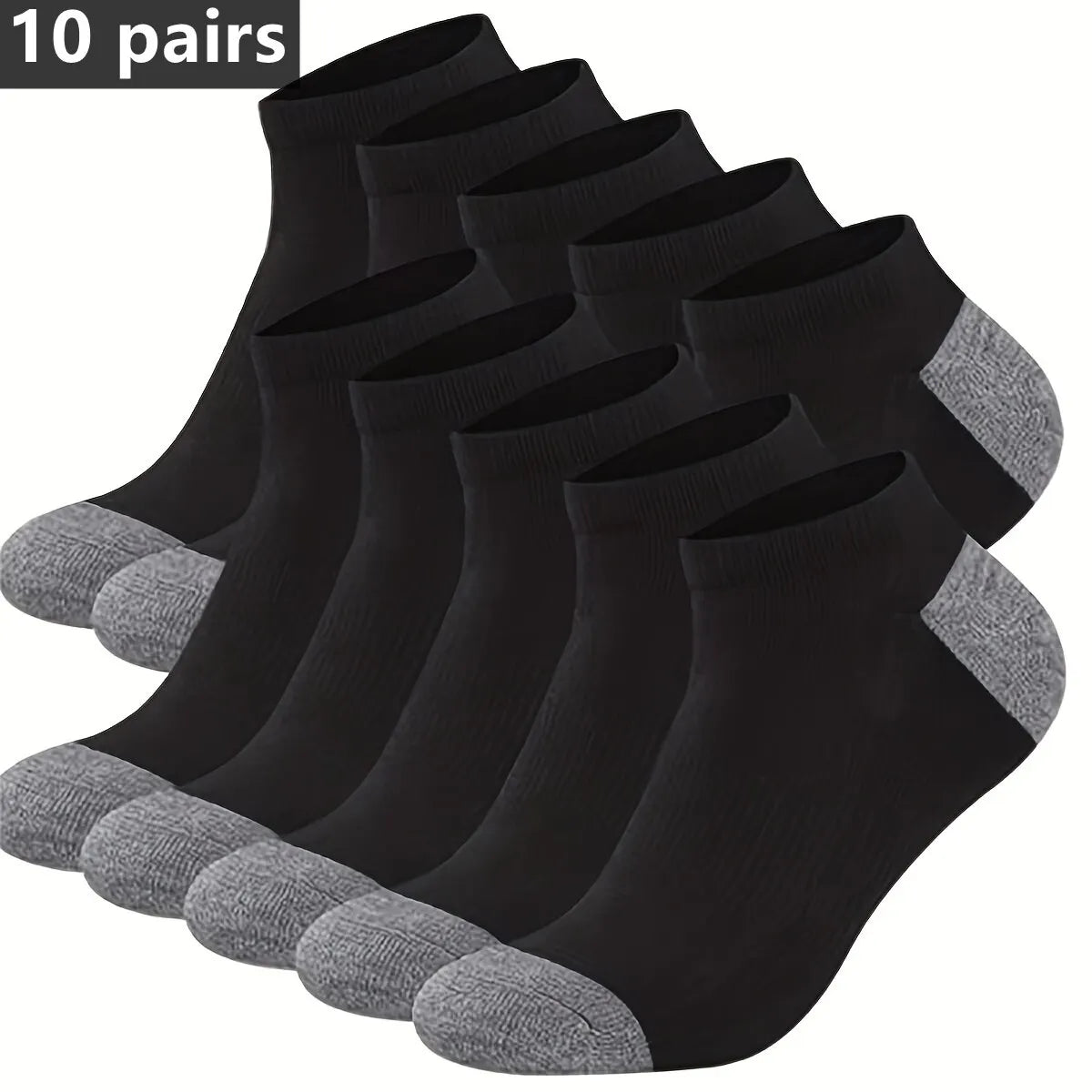 Par de Calcetines Tobilleros de Algodón para Hombre – Pack de 5 Pares