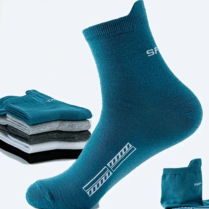 Par de Calcetines Tobilleros de Algodón para Hombre – Pack de 5 Pares