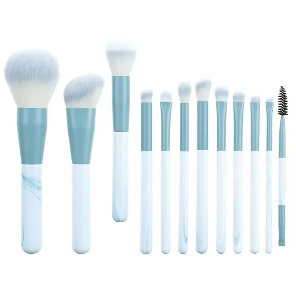 Set de Brochas de Maquillaje 13 Piezas – Ojos, Rostro y Labios