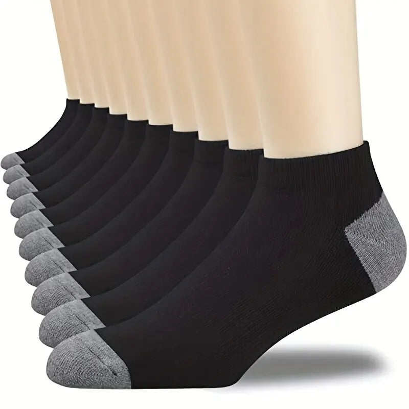 Par de Calcetines Tobilleros de Algodón para Hombre – Pack de 5 Pares